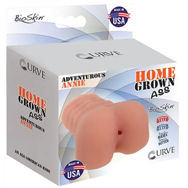 Curve Novelties Male Sex Toys Home Grown Ass Adventurous Annie Vanilla Beige Stroker Curve Novelties Male Sex Toys Home Grown Ass Adventurous Annie Vanilla Beige Stroker