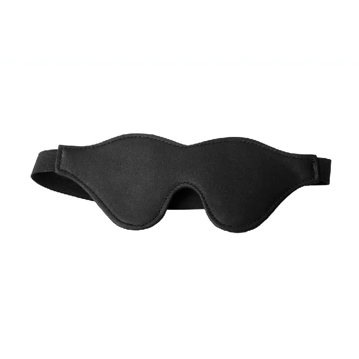 XR Brands Strict Black Fleece Lined Blindfold Anal