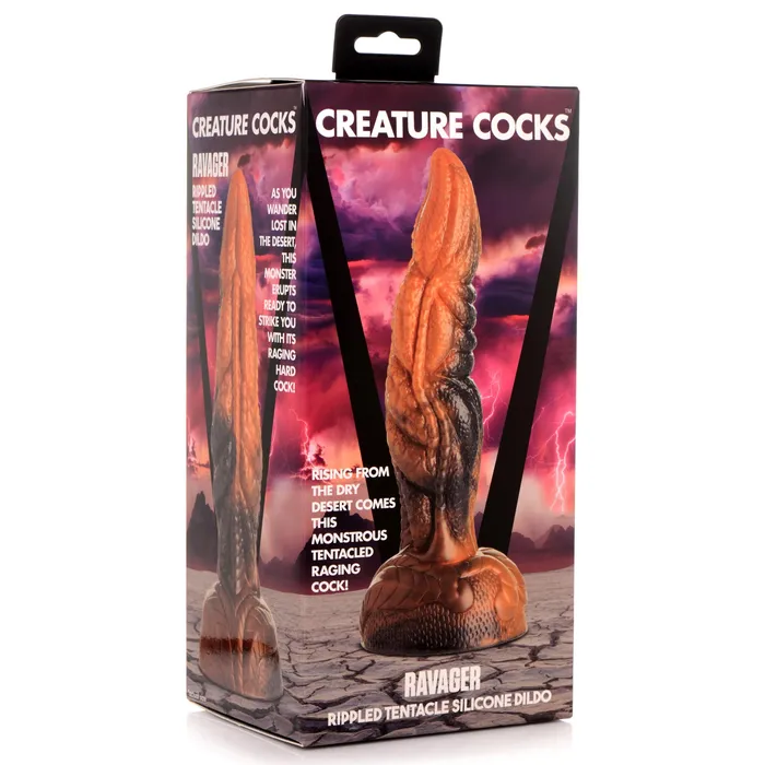 big ass Ravager Rippled Tentacle Silicone Dildo XR Brands Dildos