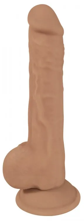 Curve Toys Female Sex Toys Silicone Dildo With Balls Tan 7 8 9