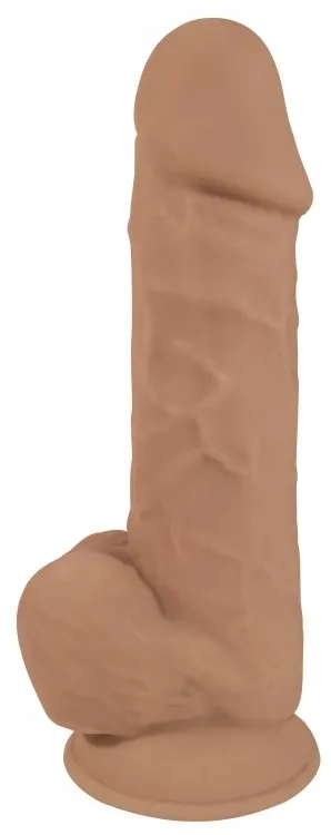Curve Toys Female Sex Toys Silicone Dildo With Balls Tan 7 8 9